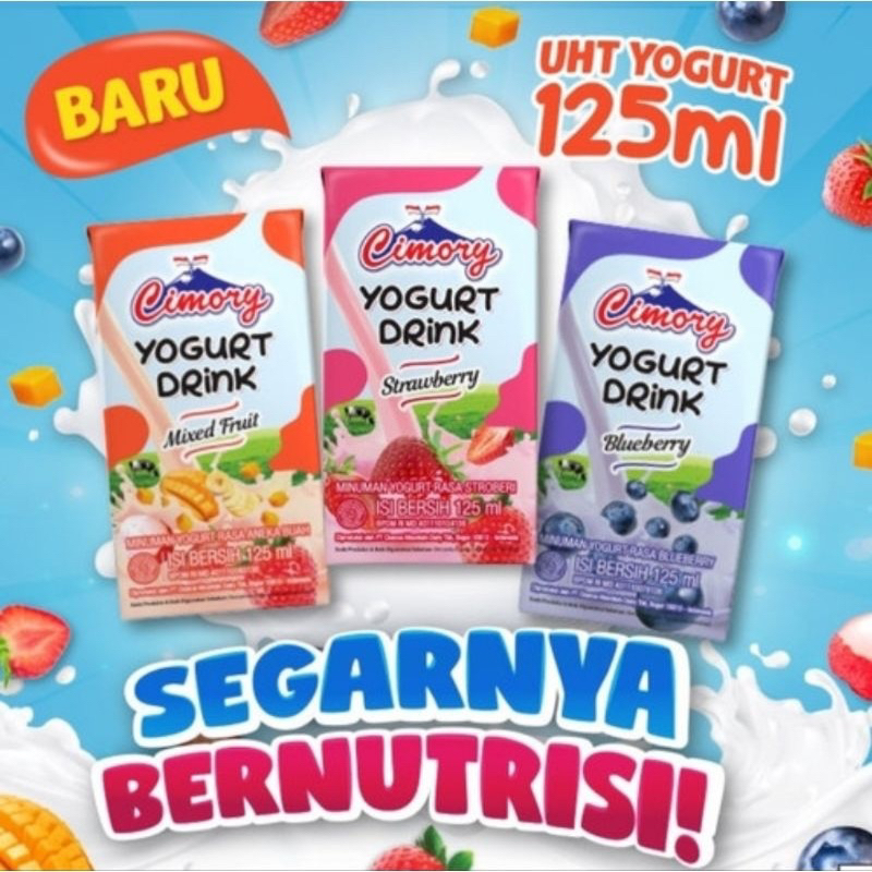 

Cimory Yogurt Drink 125ml Blueberry Strawberry Mixed Fruit Cimory Yoghurt