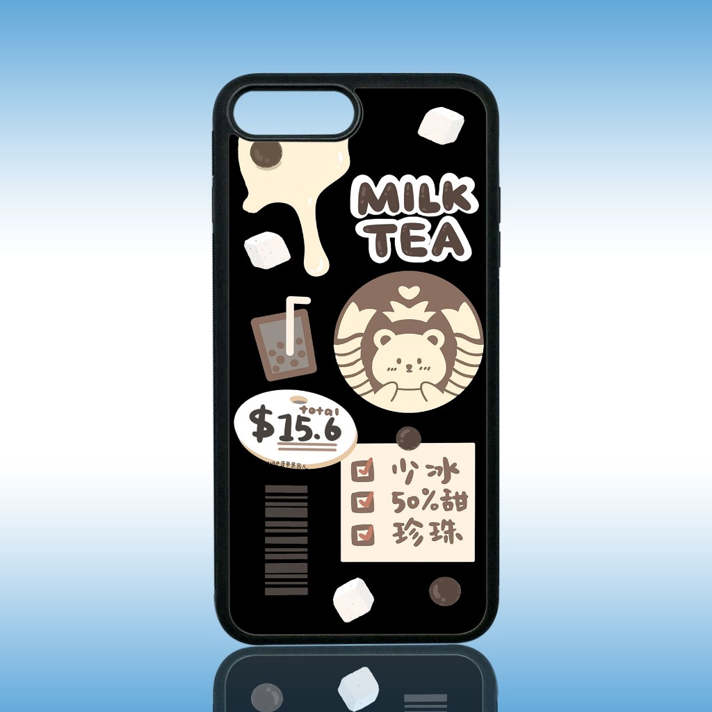 Case IPhone 7 Plus - Casing Hp IPhone 7 Plus ( Starbk ) Silikon Hp IPhone 7 Plus - Softcase Glass Ka