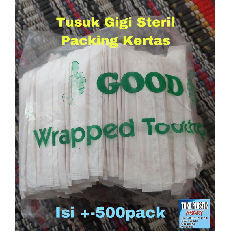 Tusuk Gigi Steril Kertas/Tusuk Gigi Steril/Tusuk gigi Kayu/Tusuk gigi higienis/Tusuk gigi bambu