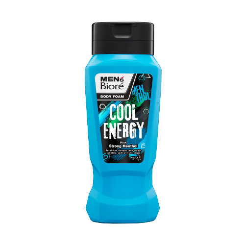mens biore body foam cool energy 100ml - sabun mandi cair mens biore