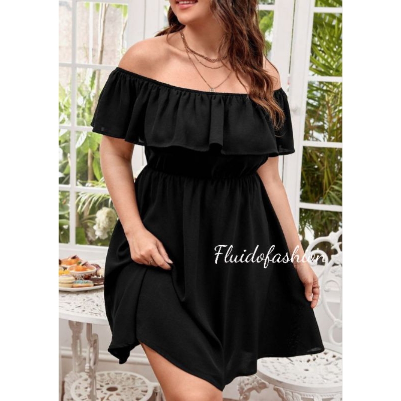 DRESS ZIA//DRESS BIG SIZE//DRESS JUMBO WANITA//DRESS KOREAN STYLE//SABRINA DRESS JUMBO//MINI DRESS