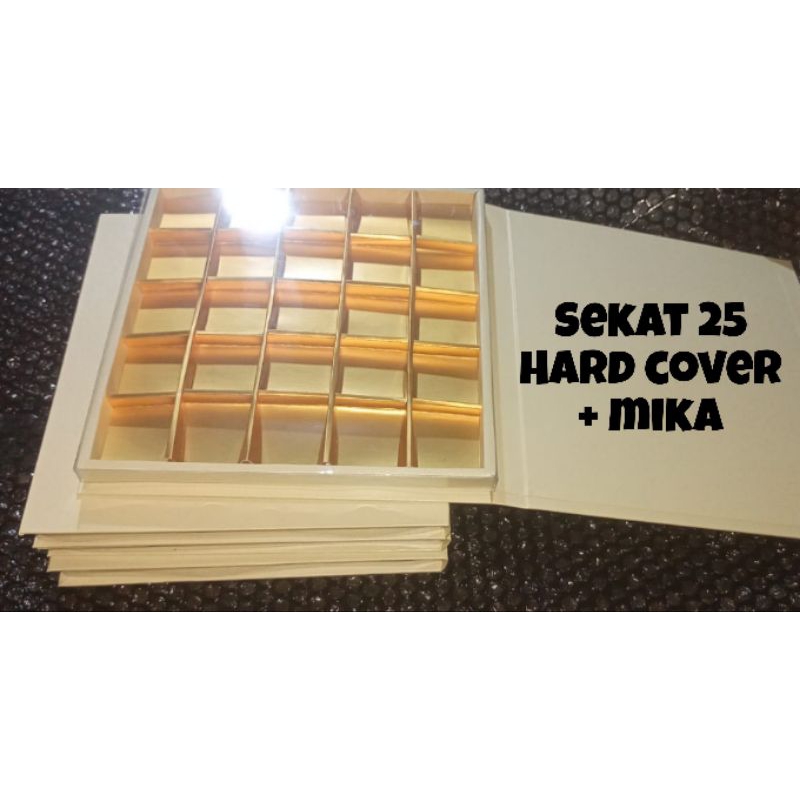 

khusus promo warna di kirim random new kotak sekat 25 hard cover + mika - box kotak sekat mika