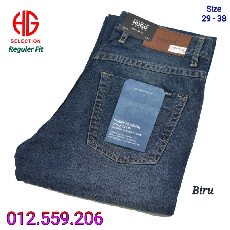 Celana Jeans Pria Hugo Selection  012.559.206 Reguler Fit
