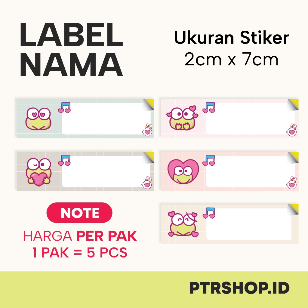 

STIKER LABEL BUKU SEKOLAH ANAK / STIKER DECORATIVE LUCU - SANRIO SERIES