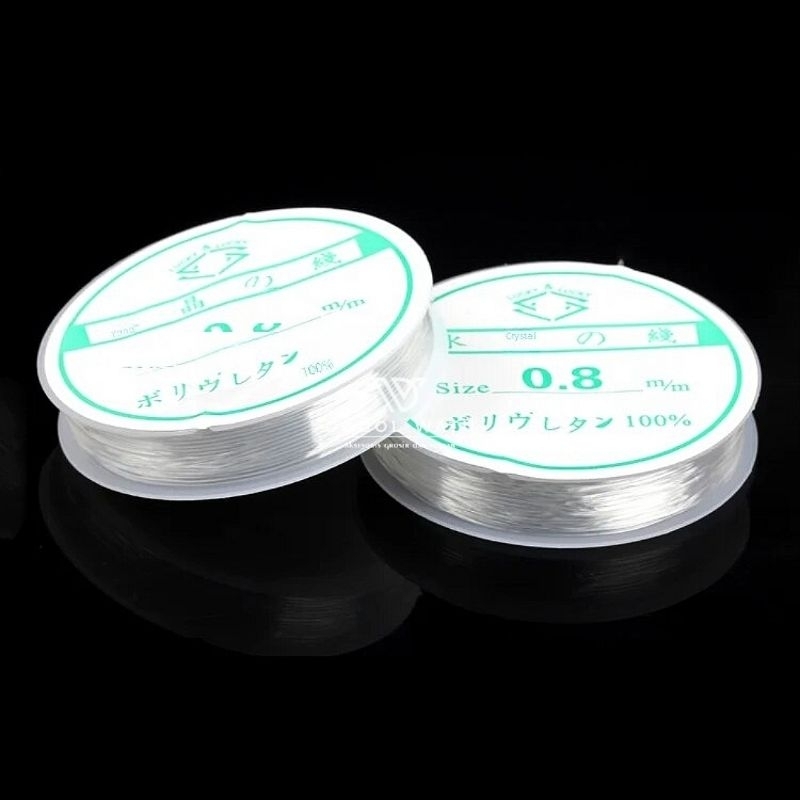 

Tali Senar Elastis Korea / Benang Karet Elastis Transparan Bening