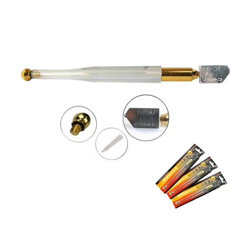 

Cutter Glass Pisau Pemotong Pembelah Kaca Super Tajam Rapi Portabel