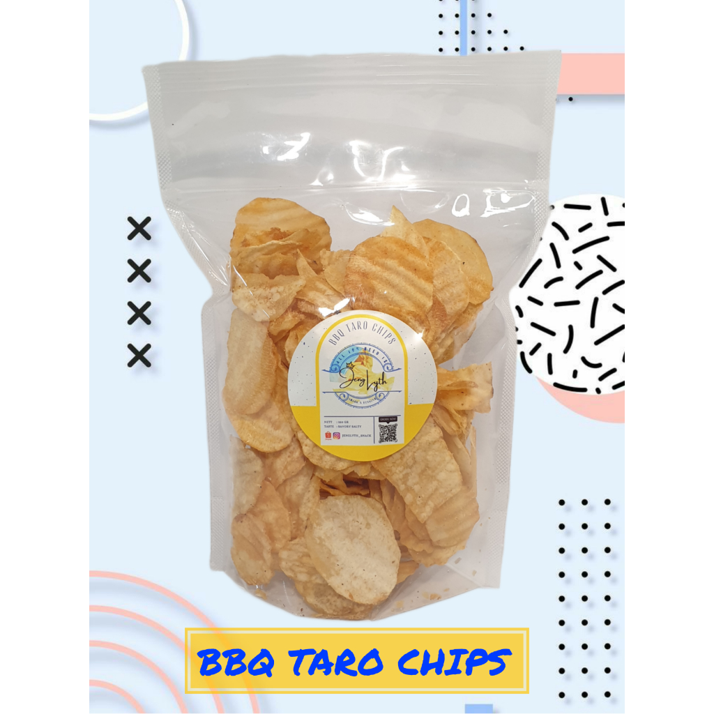 

Keripik Kripik Talas BBQ Sapi Panggang BBQ Taro Chips Gurih Asin Renyah Snack Makanan Ringan Kualitas Terbaik Best Quality