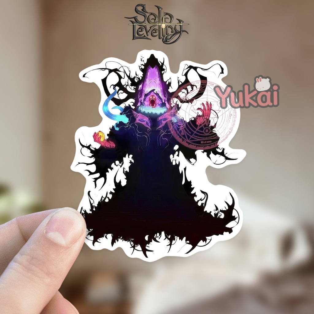 

Stiker Solo Leveling Premium, Tusk Mage, Sticker Anime Waterproof