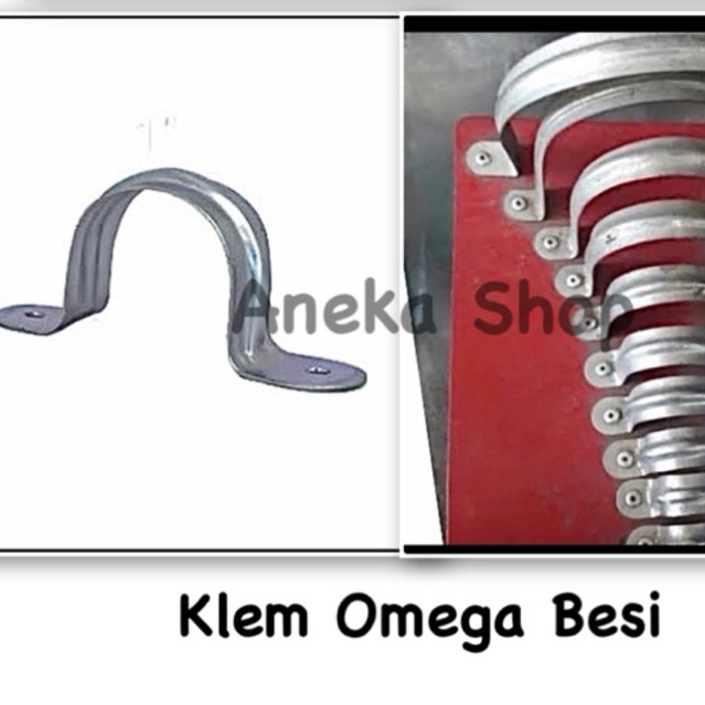 Klem Omega Besi pipa 3 inch TANPA PAKU