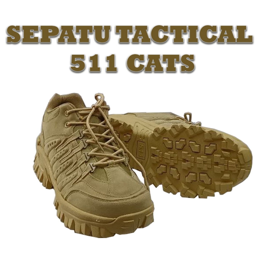 Sepatu Tactical 511 Cats 4 inch Cream