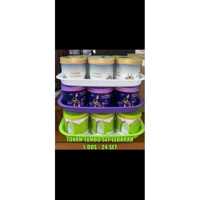 tonam jumbo set lebaran toples kue jajanan suguhan