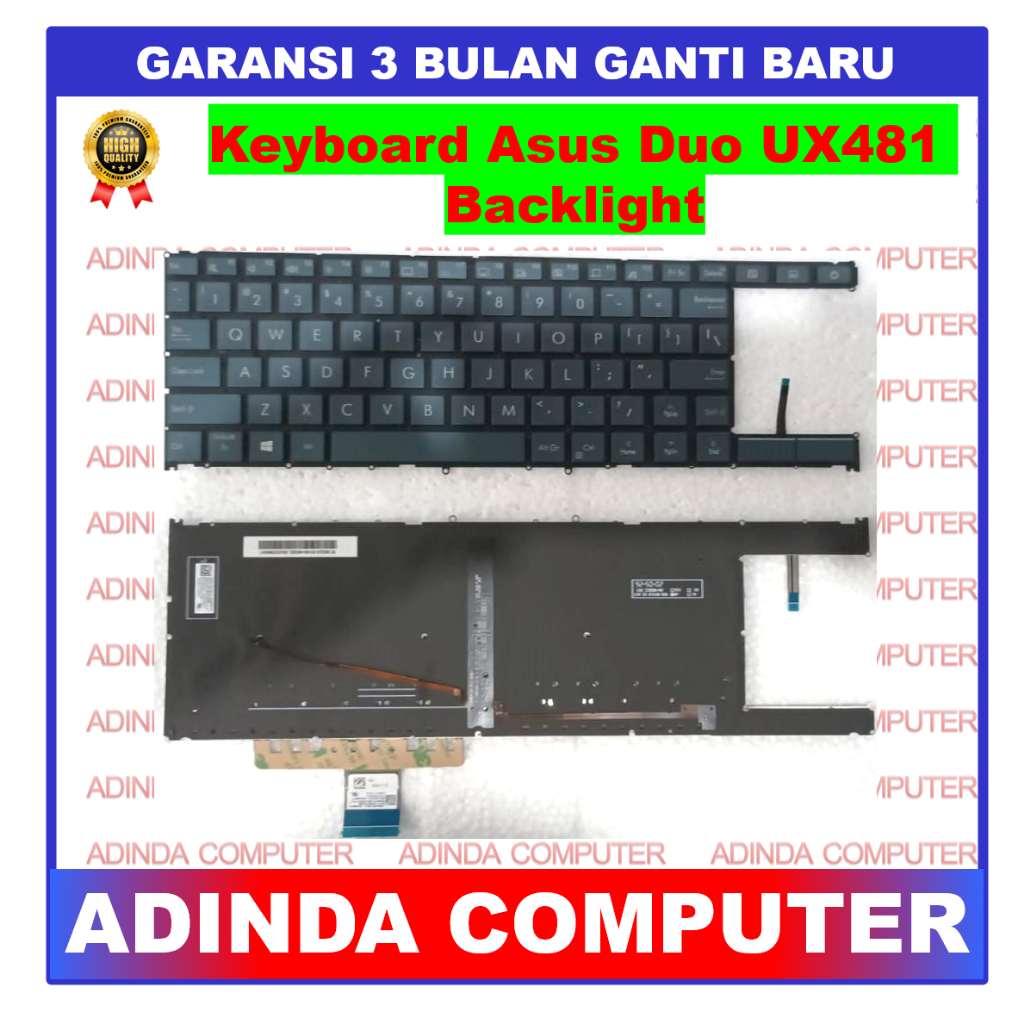 Keyboard Asus Zenbook Duo UX481 UX481f UX481fa UX481fl Backlight
