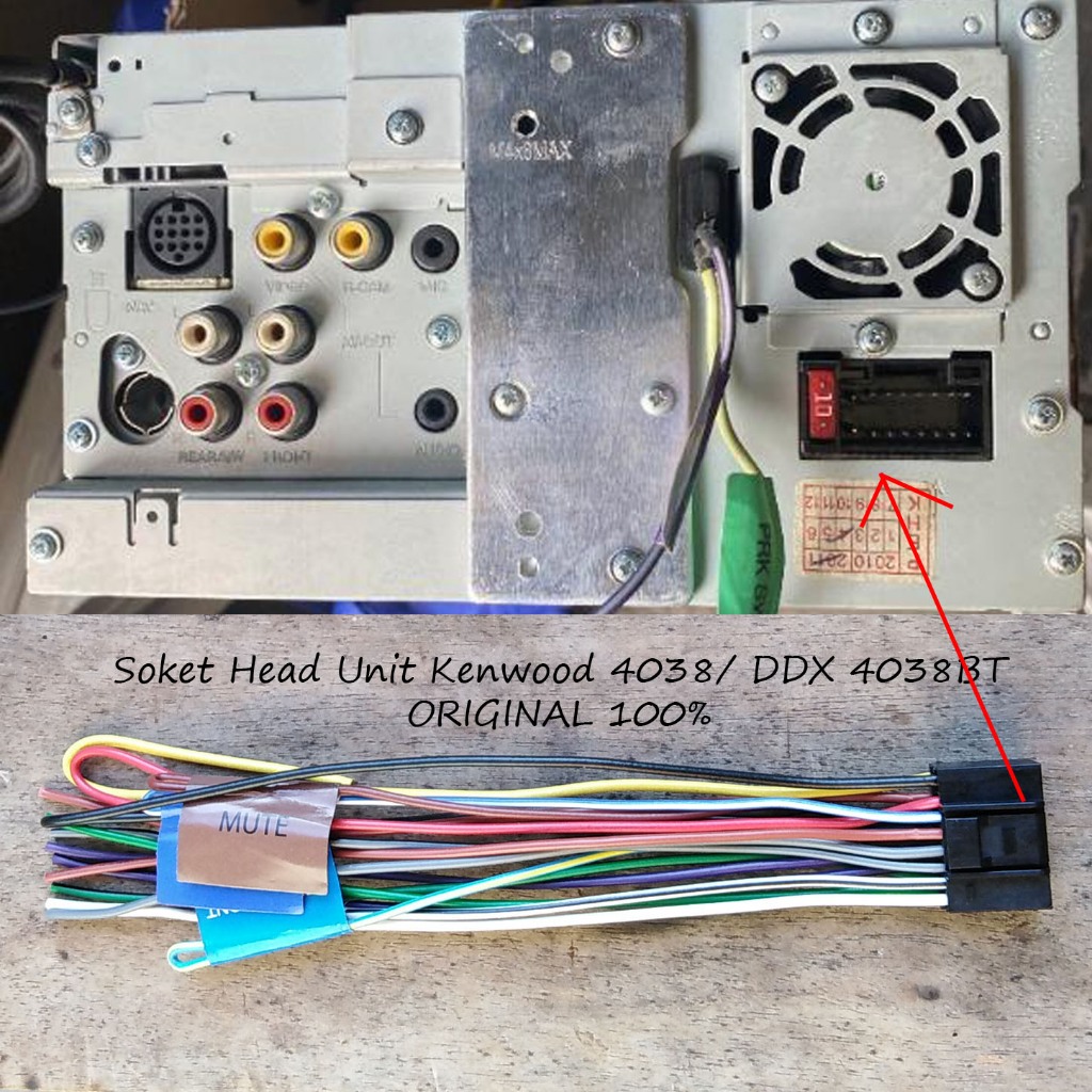 Kabel Soket Kenwood DDX 4038/ Kenwood DDX 4038BT
