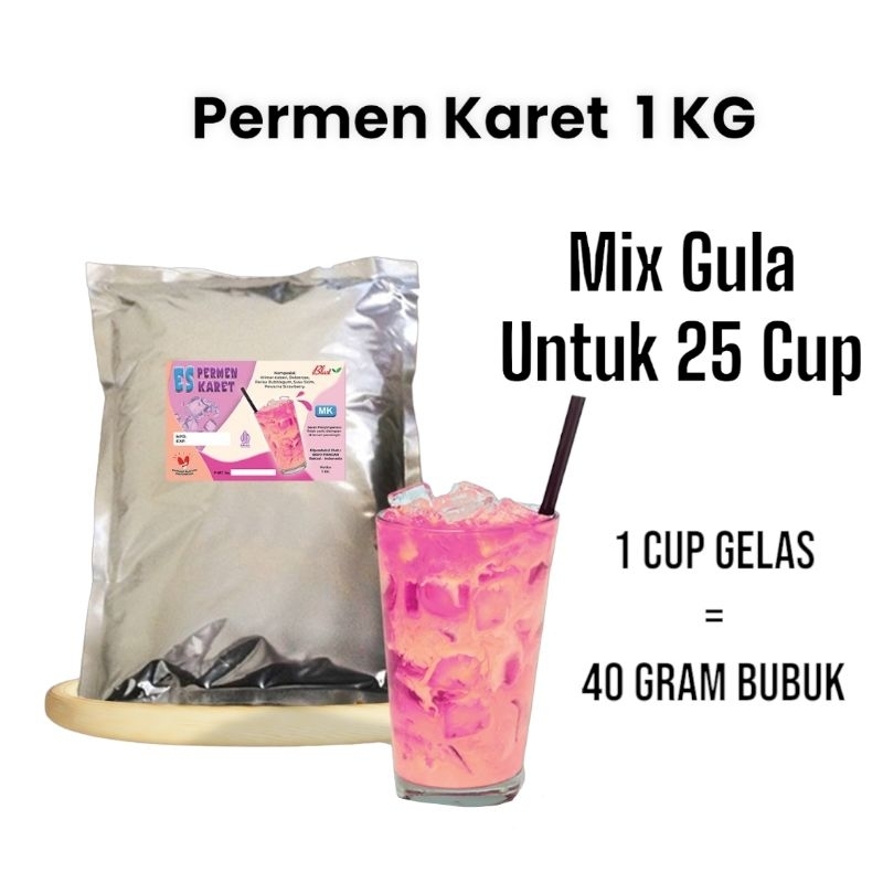 

Powder PERMEN KARET - Bubuk Minuman 1 KG - BLAST ( Creamer + Gula )