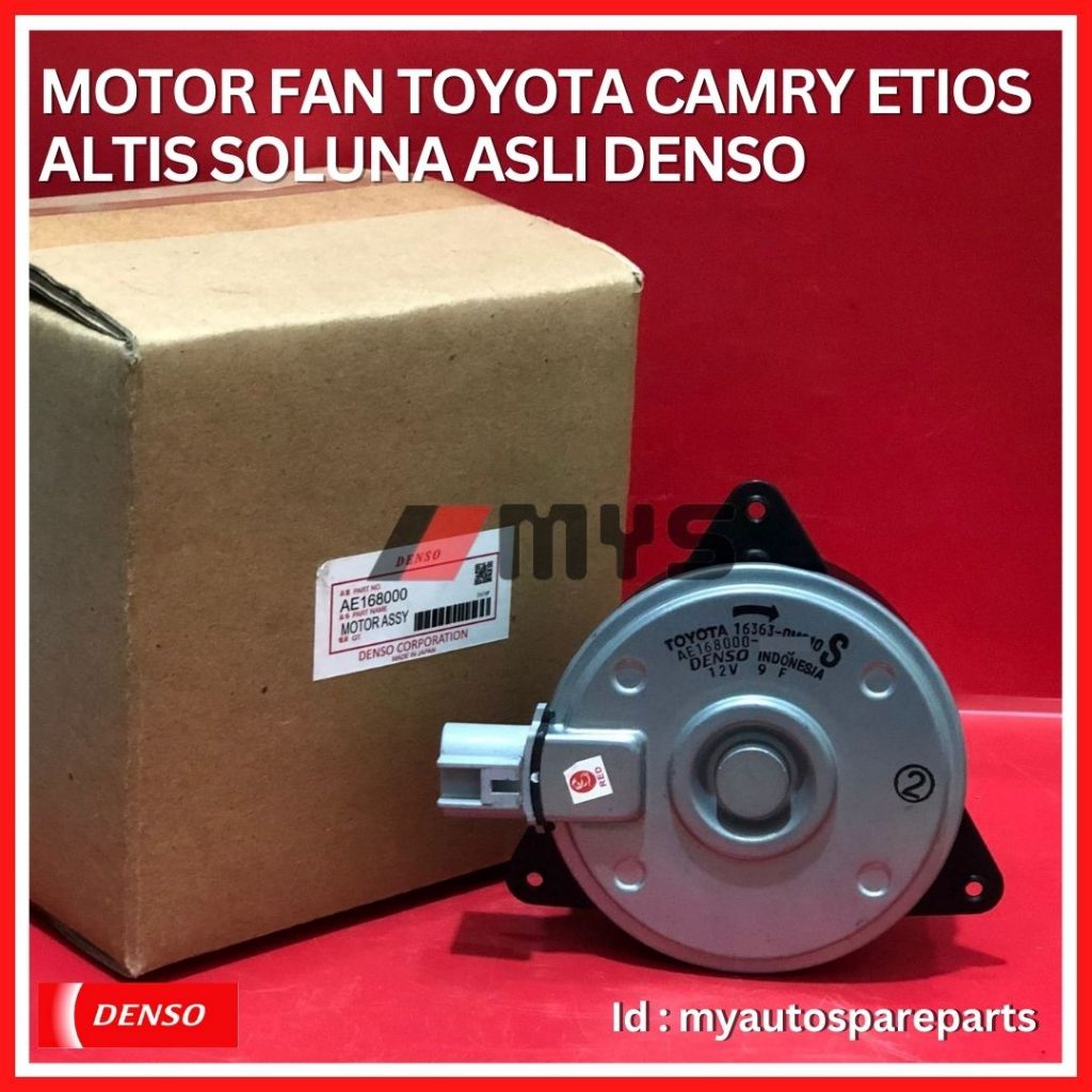 MOTOR FAN RADIATOR AC MOBIL TOYOTA CAMRY ETIOS ALTIS SOLUNA DENSO
