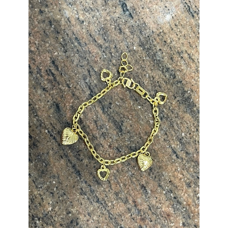 gelang anak fancy love emas asli kadar 700