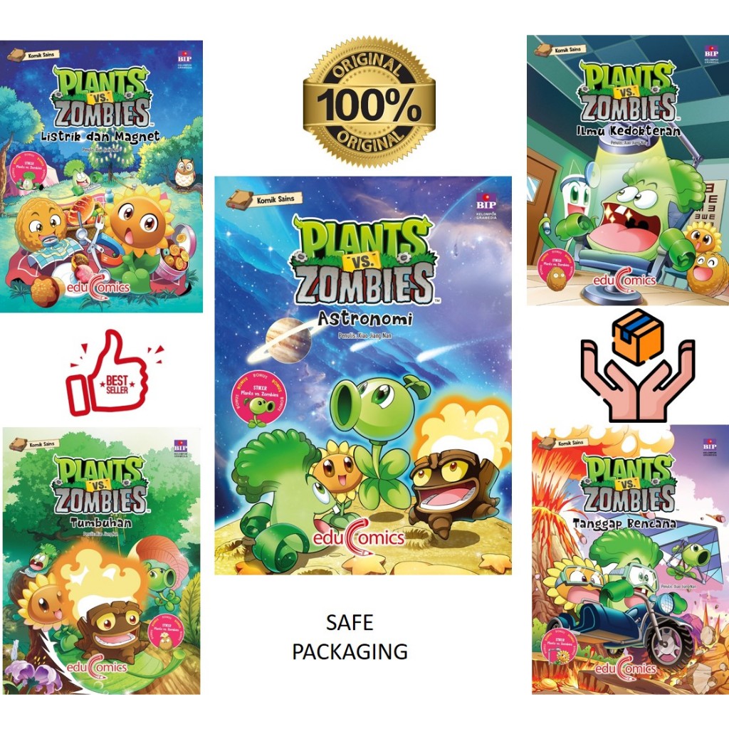 BIP Edu Comic Plants VS Zombie Komik Sains Anak Tangguh Tanggap Bencana