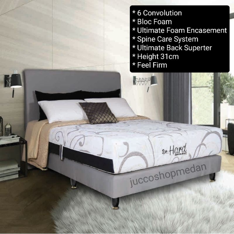 Springbed Simmons Dr Hard Deep sleep -Simmons Matras  180x200 - Medan Juccoshop