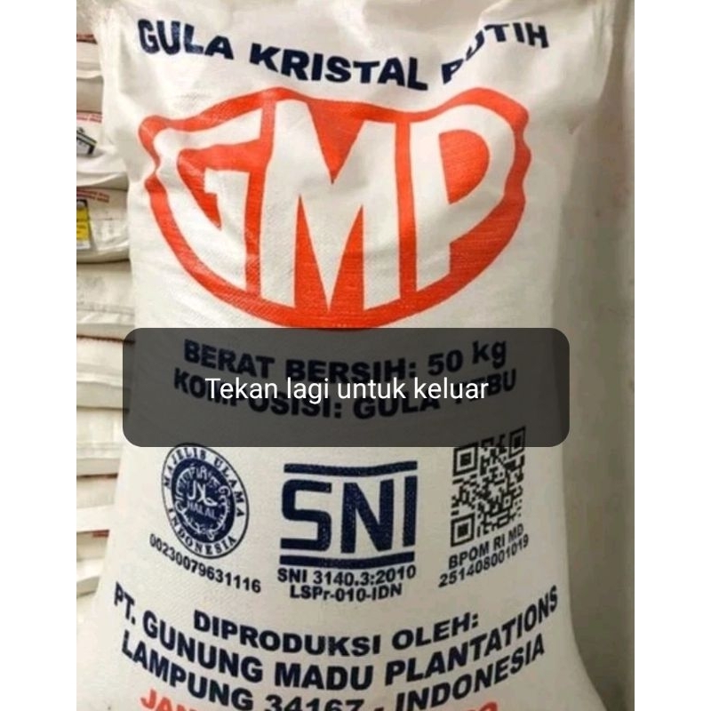 

Sameday/Instant 1 Kr Gula GMP 50kg