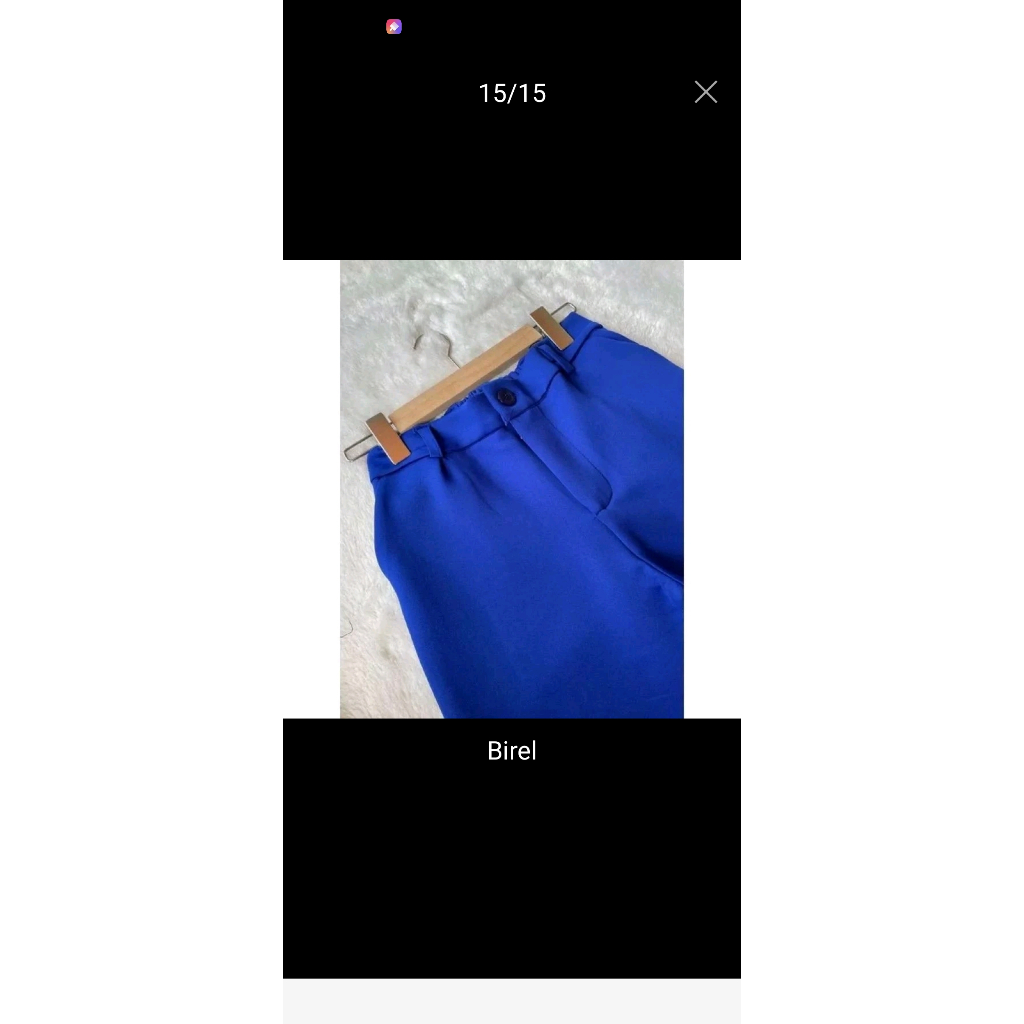 Celana pensil Haighwaist scuba/scuba premium