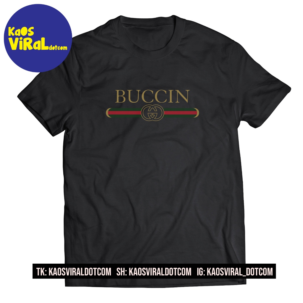 BAJU KAOS DISTRO PARODY BUCCIN T-SHIRT UNISEX COMBED 30S