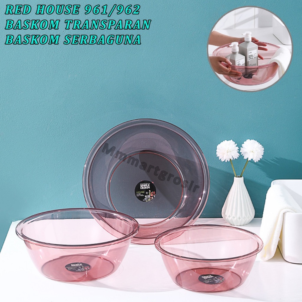 RedHouse Baskom / Baskom Transparan / Baskom Plastik Serbaguna