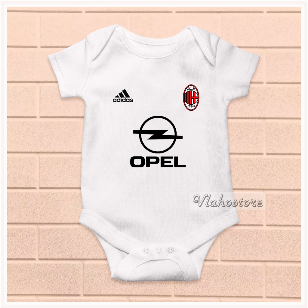 BAJU BABY BAYI JUMPER BOLA AC MILAN RETRO 003