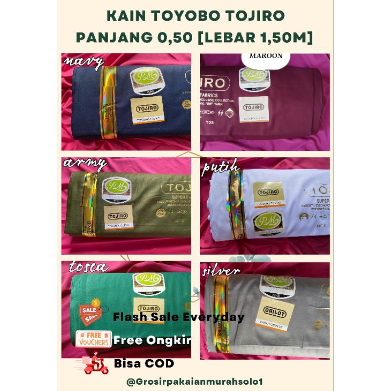 Kain Katun Toyobo Tojiro Royal Mix Premium