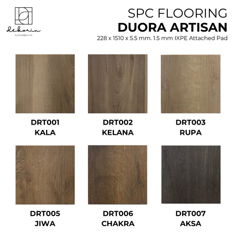LANTAI SPC 7 MM/SPC FLOORING/DUORA ARTISAN