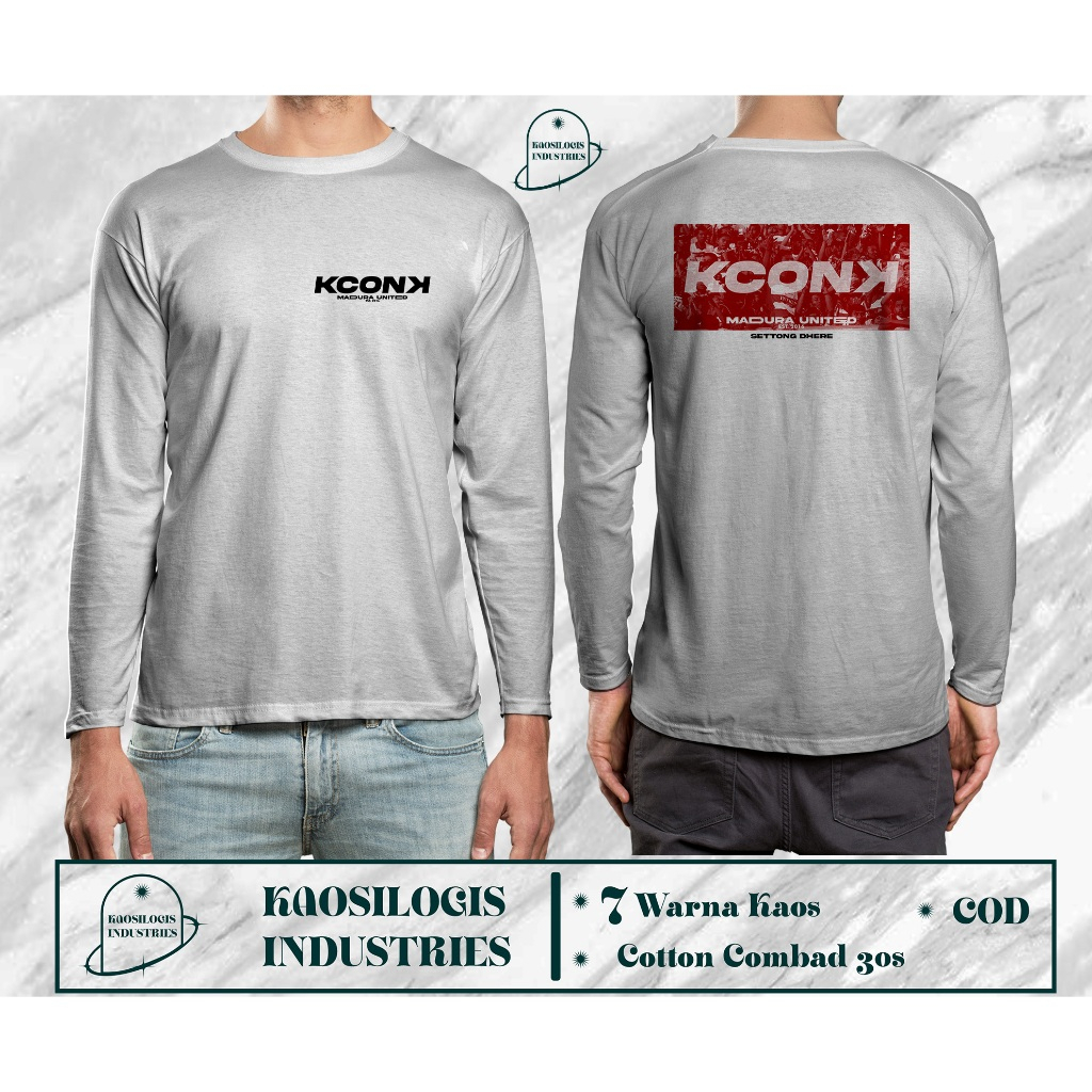 Kaos Lengan Panjang Madura United Suporter Kconk Mania - Kaosilogis
