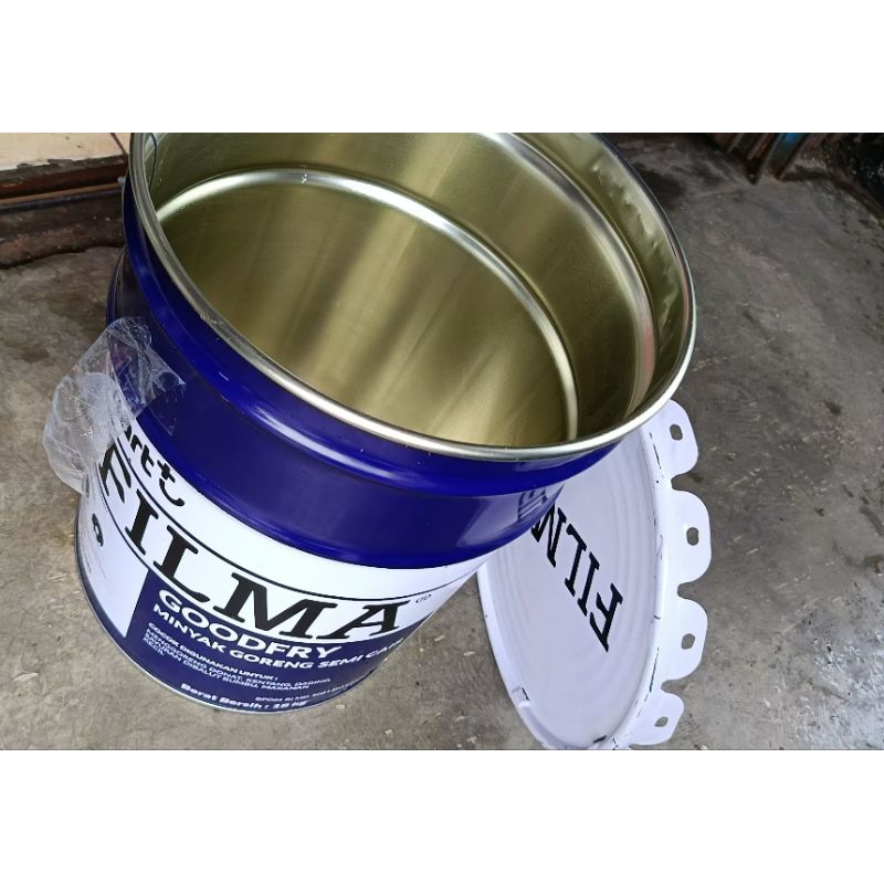 valken - ember kaleng bekas - ember besi 25 kg