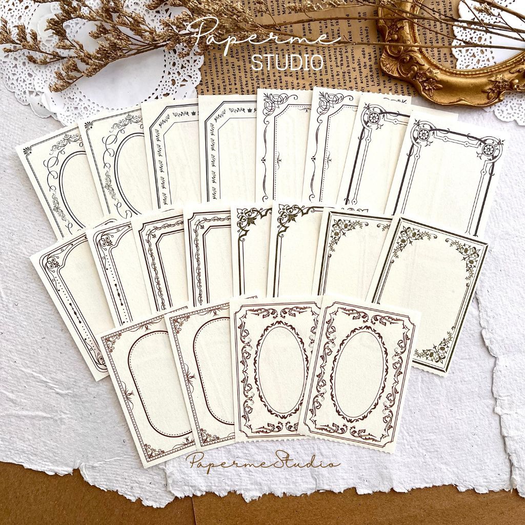 

PAPER DECO - frame vintage simple aesthetic decorasi journal scrapbook by Papermestudio