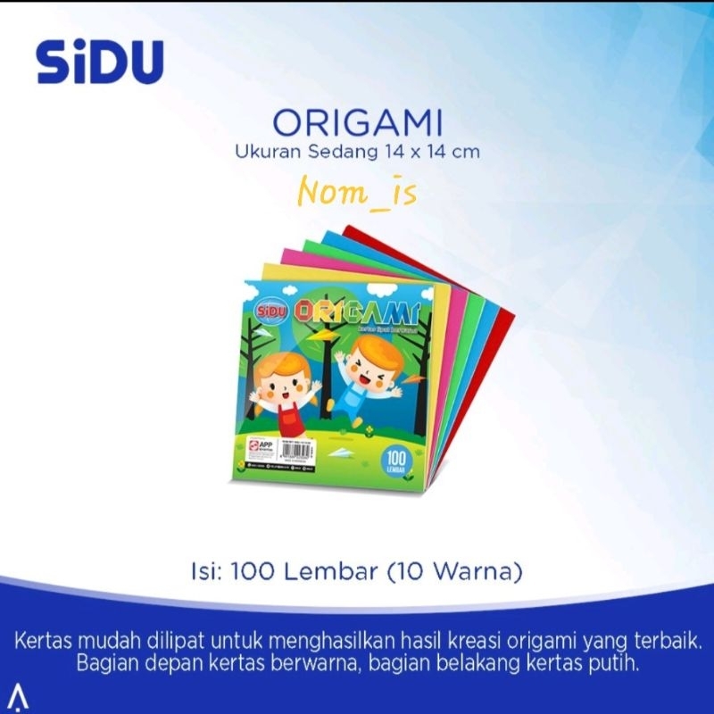 

Kertas Origami 12x12 Sidu isi 100 lembar