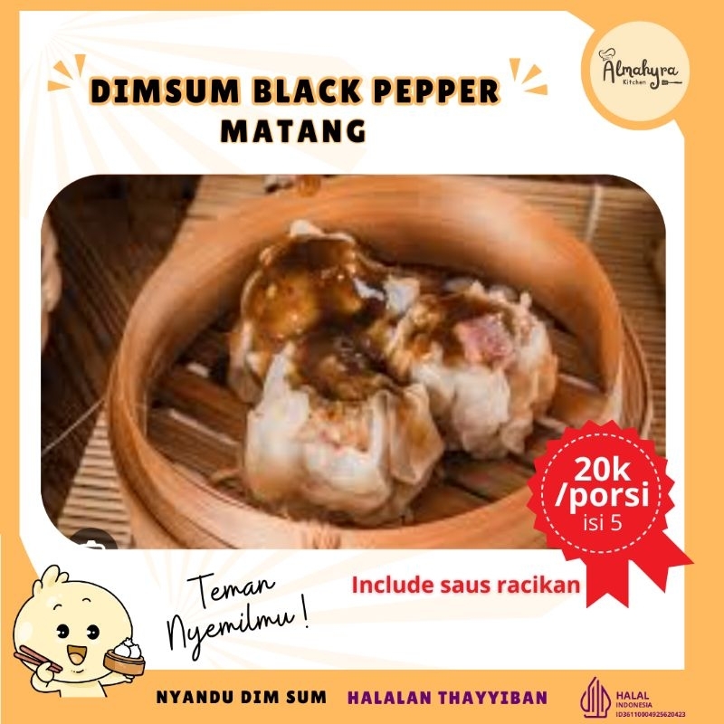 

Dimsum Siomay Ayam Topping Black Pepper Ready to eat