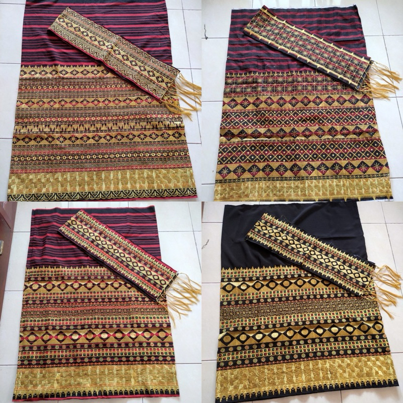 kain sarung tapis lampung bordir perempuan