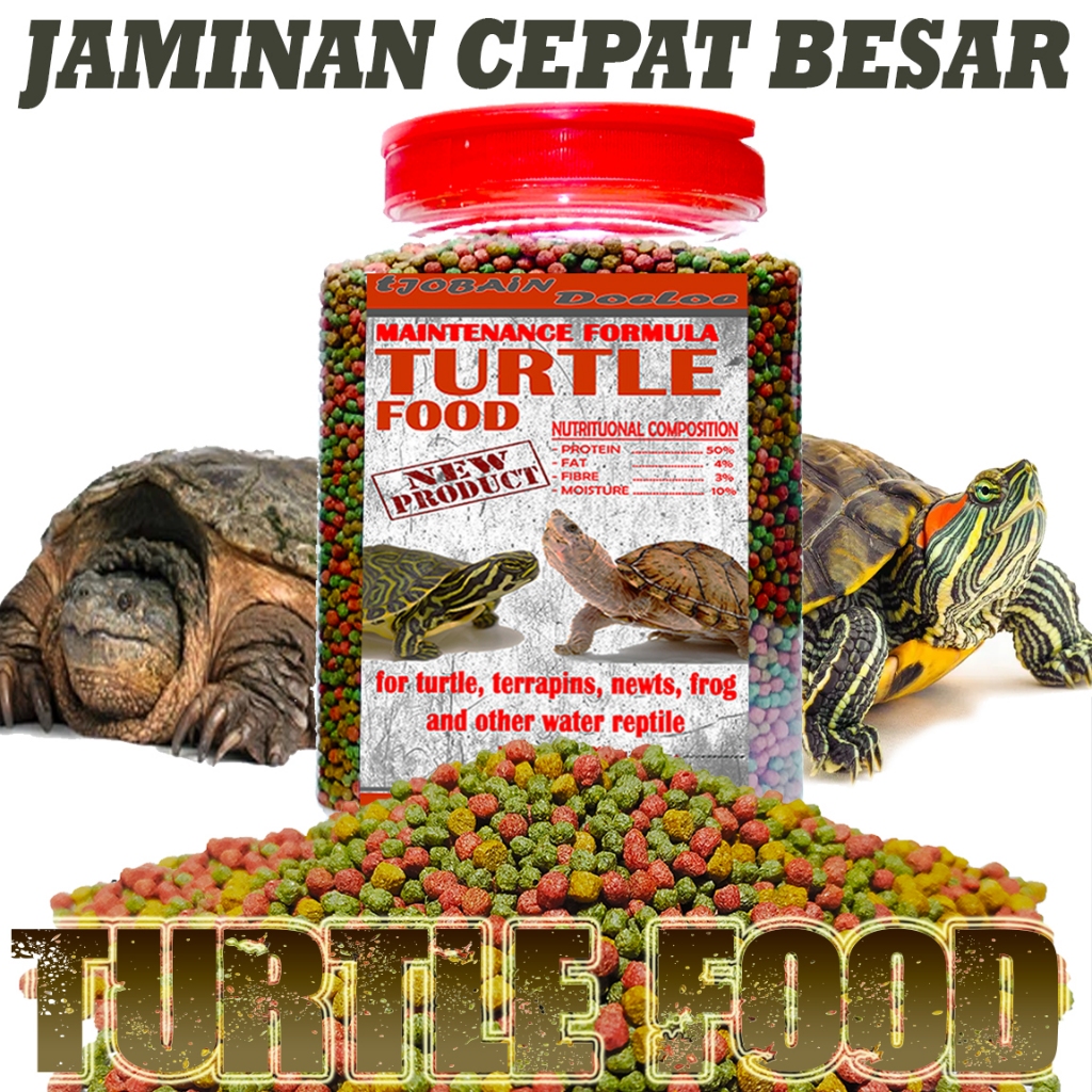 700gr Turtle food pelet makanan pakan kura kura air res brazil cst ast kura kura air ambon damer mon