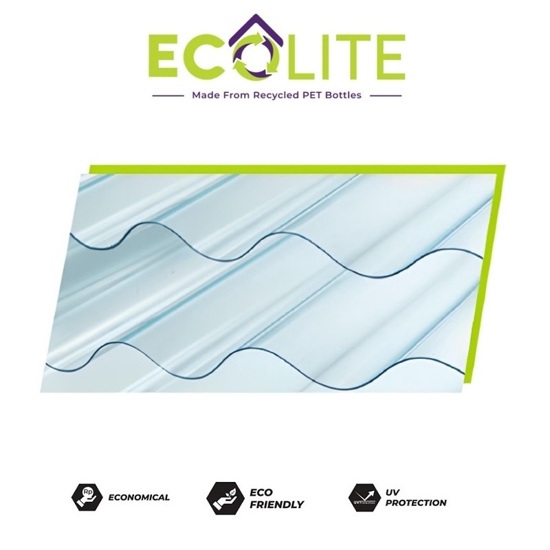 INSTANT Fiber Gelombang 80 x 180 EcoLite / Plastik Atap
