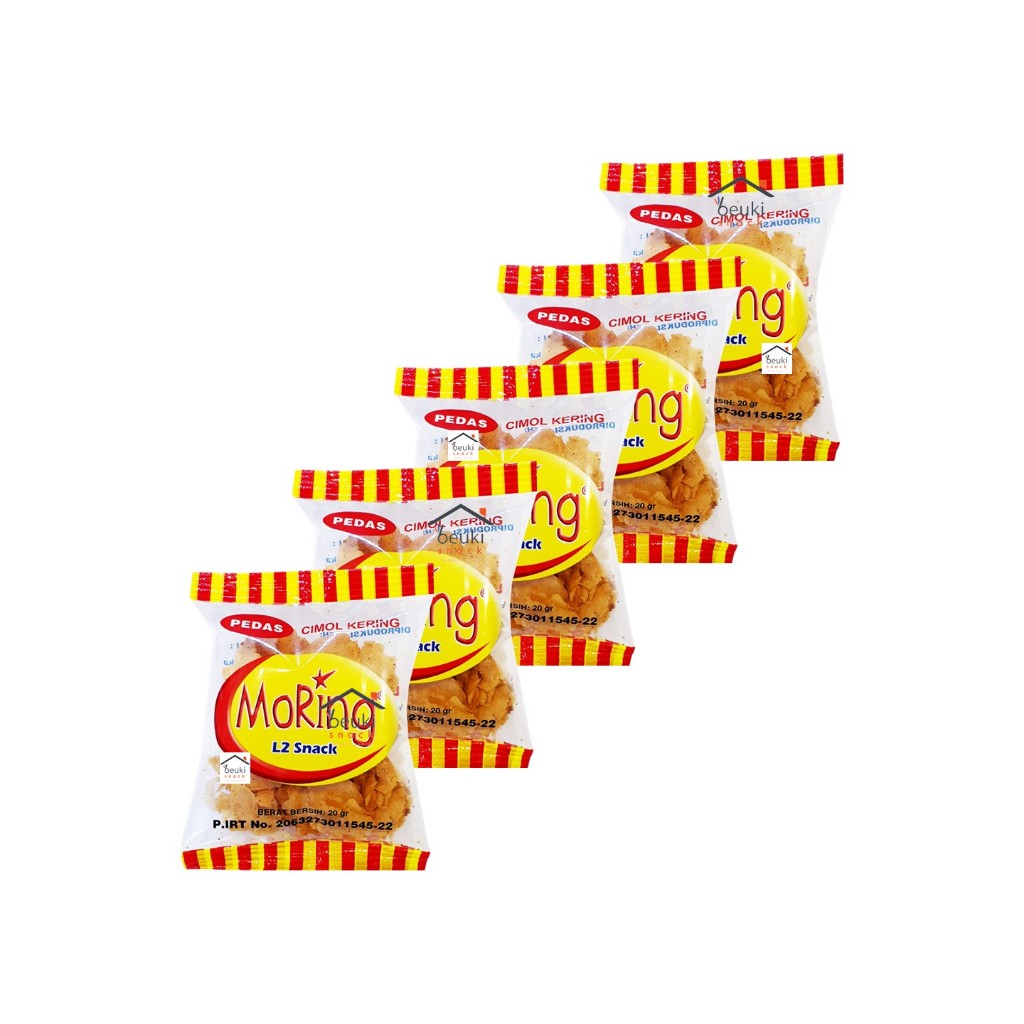 

5PCS Moring Pedas Snack Cimol Kering Khas Bandung
