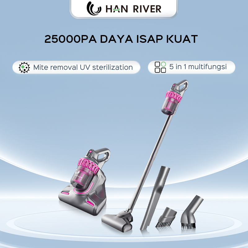 HOT PRODUCT BIG PROMO HAN RIVER VACUUM CLEANER 25000PA 2 IN 1 WITH UV ANTI-MITE VACUUM CLEANER KASUR