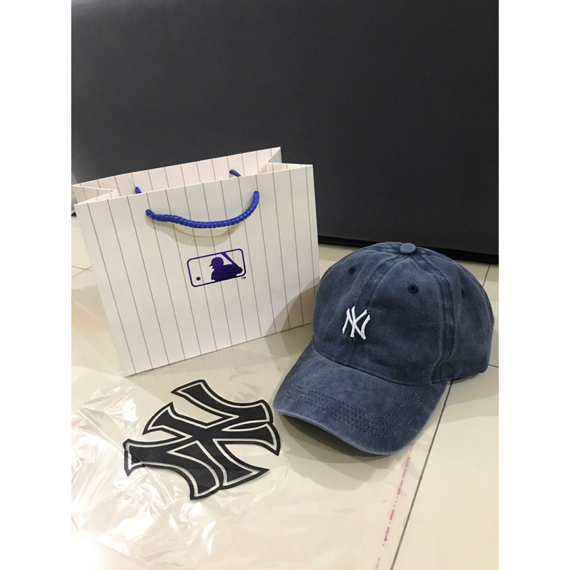 Topi Baseball Cap NY Jeans Blue