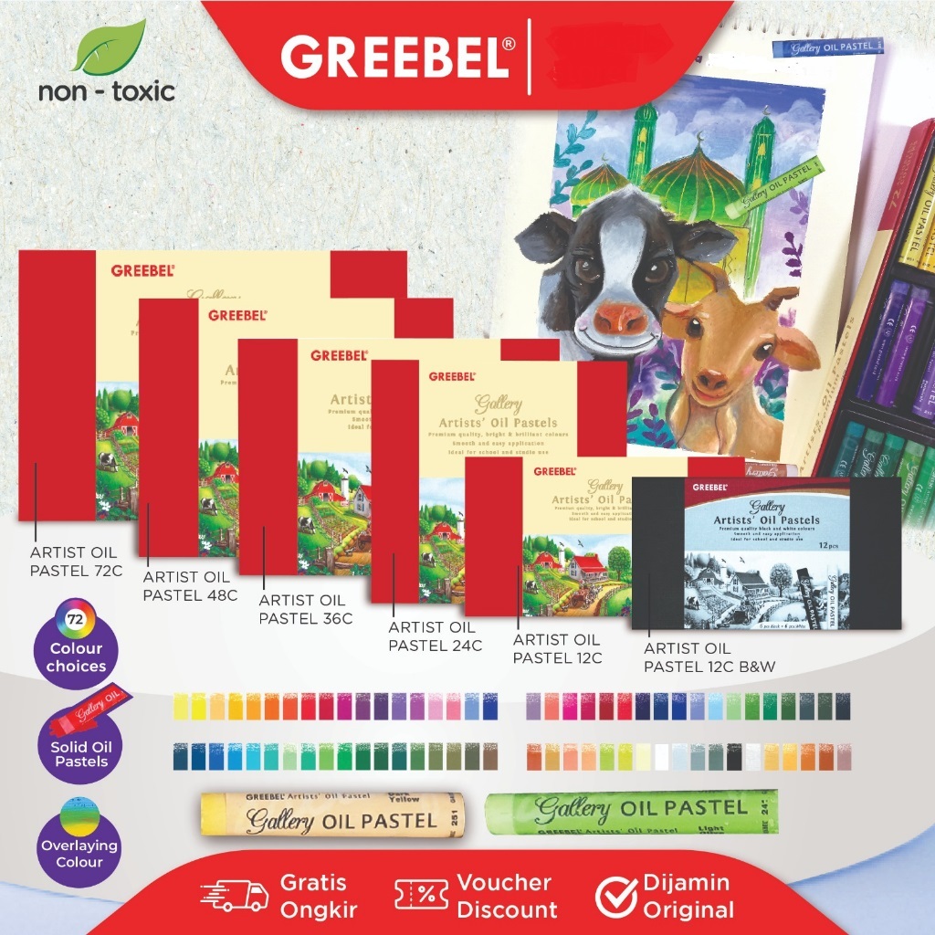 

Crayon Artist Oil Pastels Artists 72 - Artist 48 Greebel