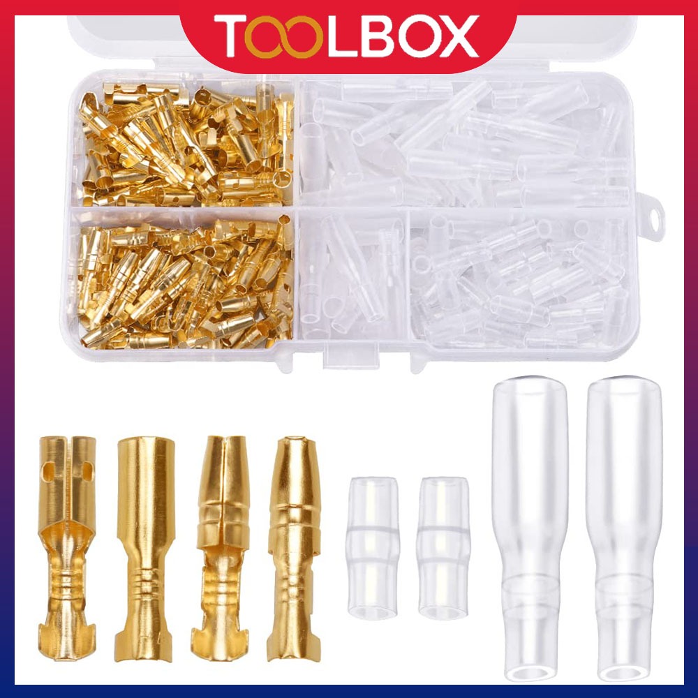 Set Skun Kabel Motor Bulat Double Cowok Cewek 10 Pasang dengan Karet Cover