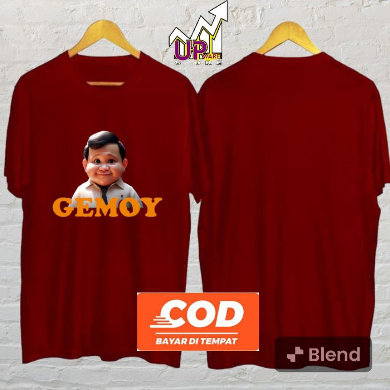 kaos PRABOWO GEMOY//kaos Dewasa prabowo gemoy// kaos GEMOY 2024//KAOS big size jumbi// kaos distro g