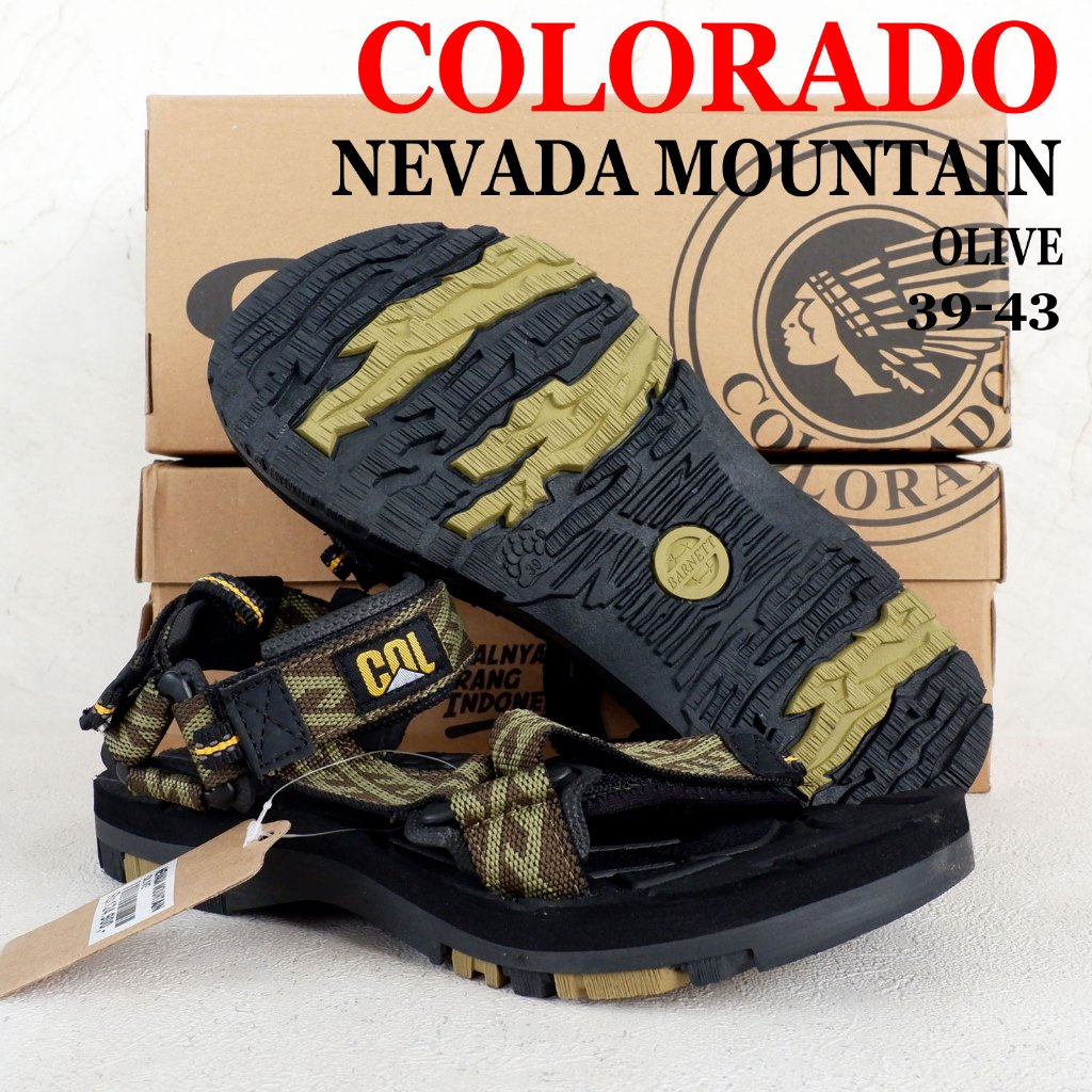 COLORADO by BARNETT - Sandal Gunung Pria - ARIZONA & NEVADA MOUNTAIN - size 39-43 - sepatu sandal pr
