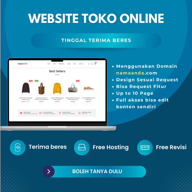 Jasa Pembuatan Website Toko Online | Jasa Website | website perusahaan | Website Toko | Custom Websi