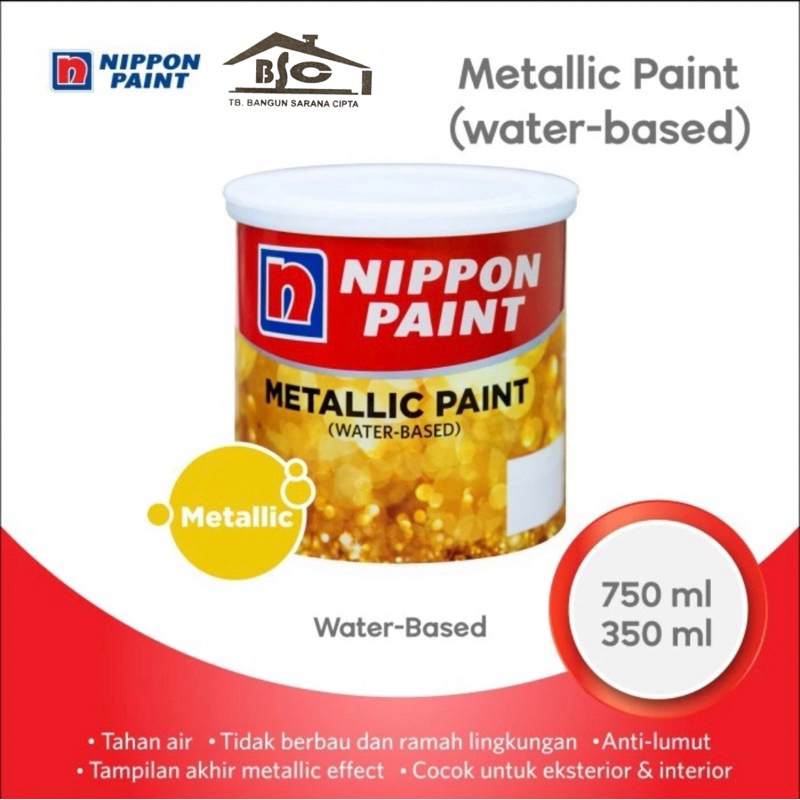 Nippon paint - metallic paint (water - based)- Cat metalik