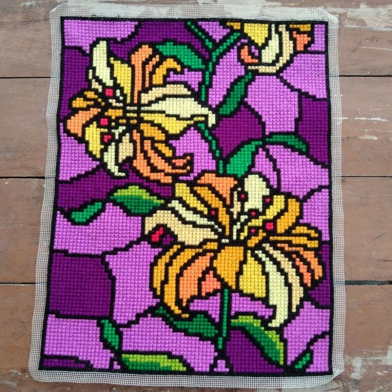 kristik jadi gambar bunga