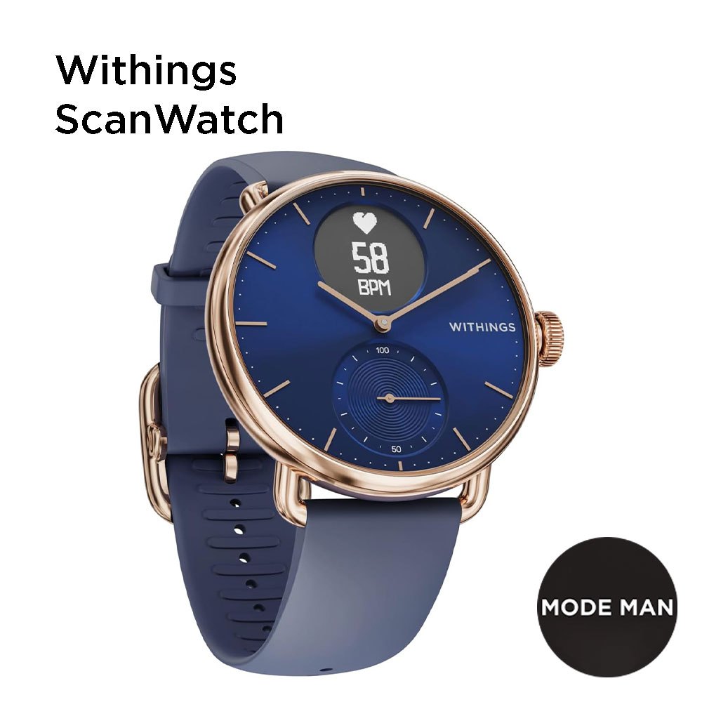 Withings ScanWatch 2 Smartwatch Hybrid GPS ECG Monitor Tidur