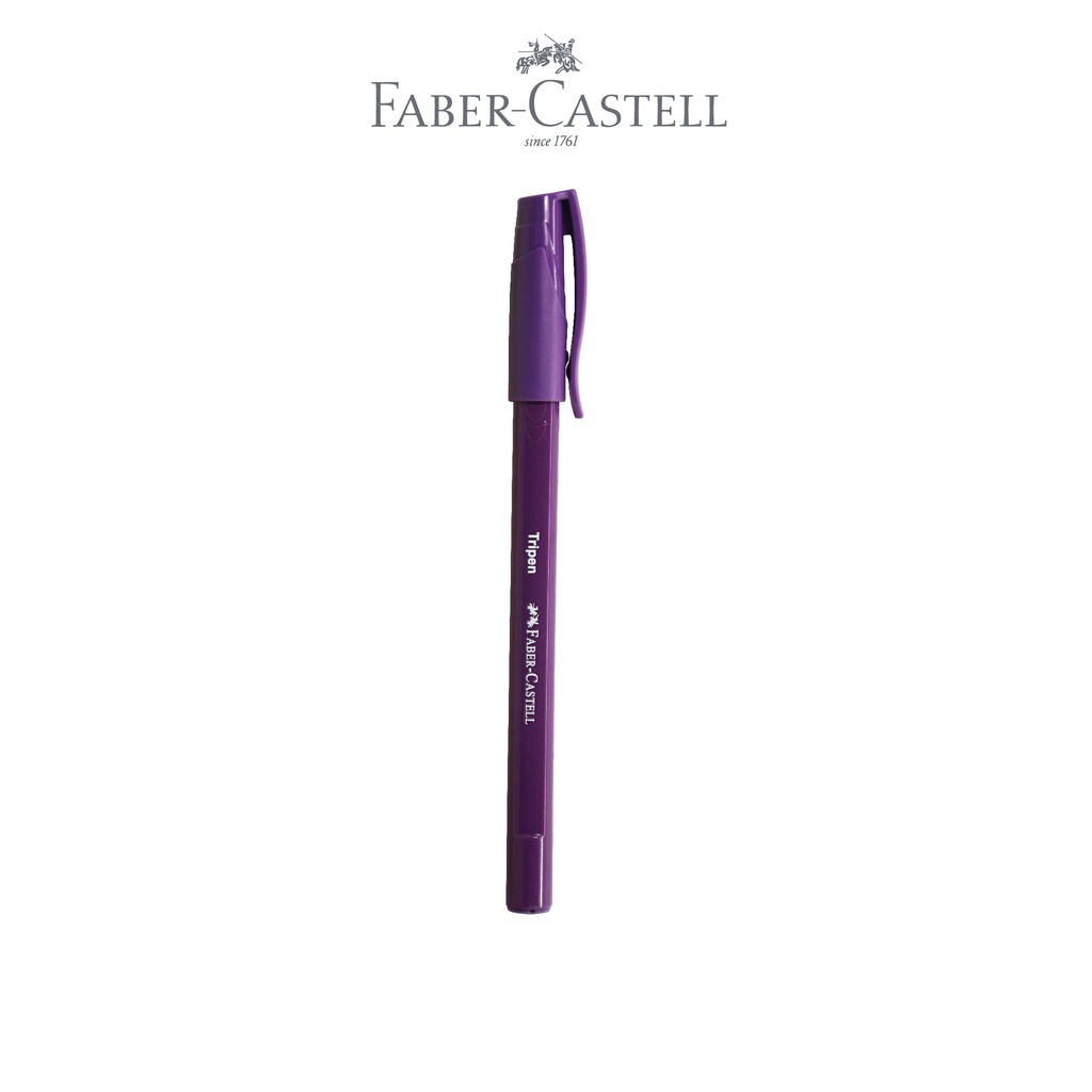 

Faber-Castell Ballpen Pen Tripen 0.7mm MixBarrel Black Ink Box 12 Free 2 Pcs