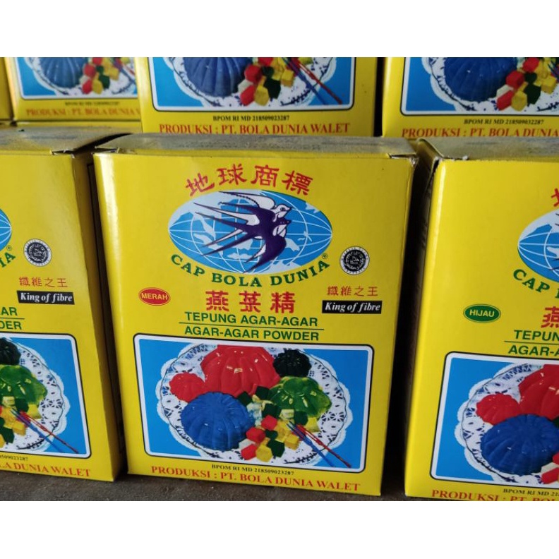 

KODE E36E 1 dus Tepung Agar Agar Pudding Swallow Bola Dunia